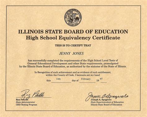 illinois ged verification